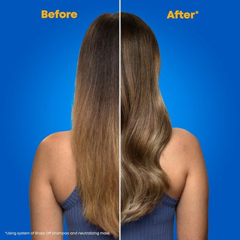 Matrix Brass Off Blue Hair Mask - Neutralizes Brassy Tones for Color-Treated Brunettes & Dark Blondes