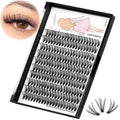 Dedila 8-22mm to Choose 20D/40D/60D/80D/100D Individual False Eyelashes Makeup Cluster Eyelashes Thickness 0.07mm D Curl Natural long Black Soft 3D Eye Lashes Extensions (20D-12mm)