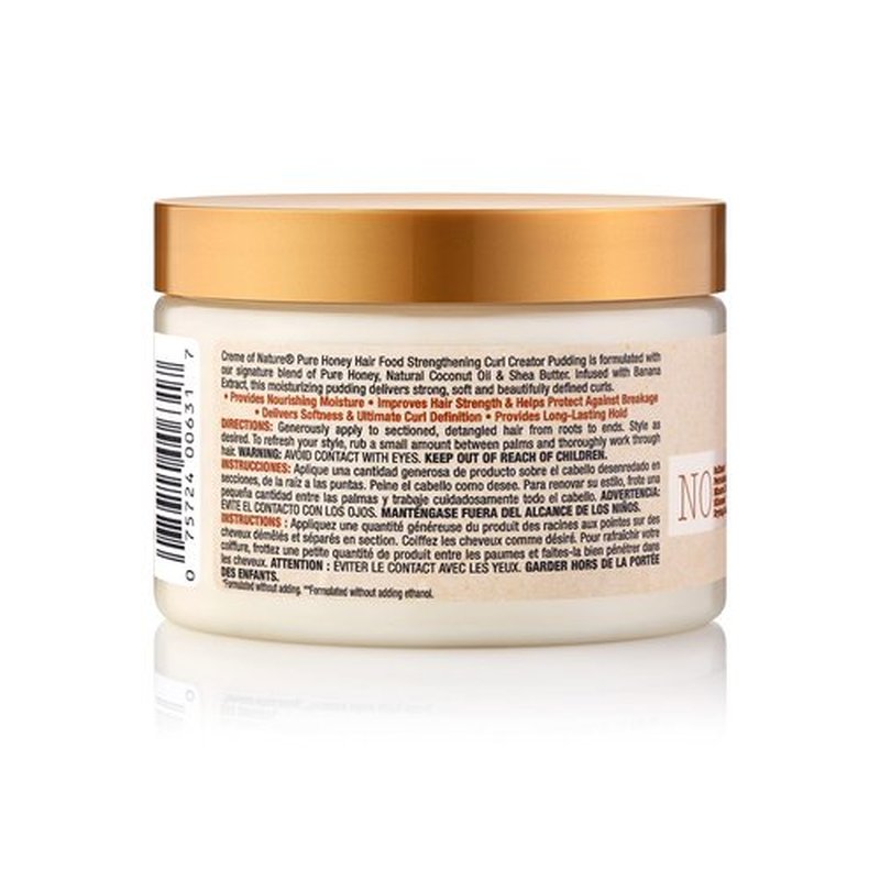 Creme of Nature, Curl Pudding, Pure Honey and Banana Collection, For Over Processed Damages Hair, 4.7 Fl Oz