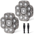 9 Blades Head Shaver Men's Electric 9D Shaver Replacement Heads Universal Replacement Blade Head Electric Razor for Men,2 Pack