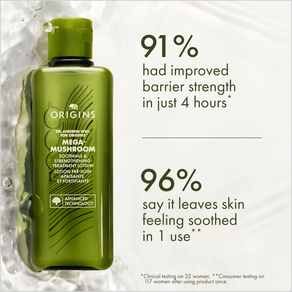 Origins Mega-Mushroom Relief & Resilience Soothing Treatment Lotion, 6.7 Ounce