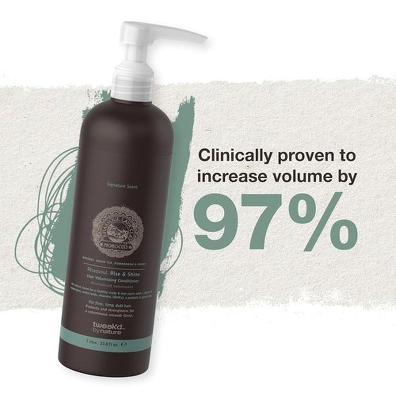 Tweak’d By Nature - Rise & Shine Volumizing Conditioner for Fine Hair | Paraben & Sulfate Free, 33.8 oz