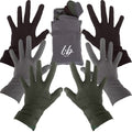 Bamboo Gloves for Eczema, Medium/Large, Women and Men, Dry Hands, Overnight Moisturizing Gloves, 3 Pairs