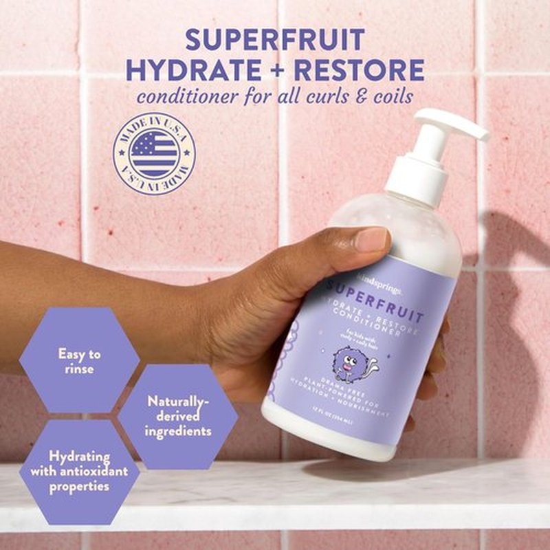 Skiennix Kids Conditioner - Ultra-Hydrating & Nourishing Detangler for Curly Hair | 12 Fl Oz
