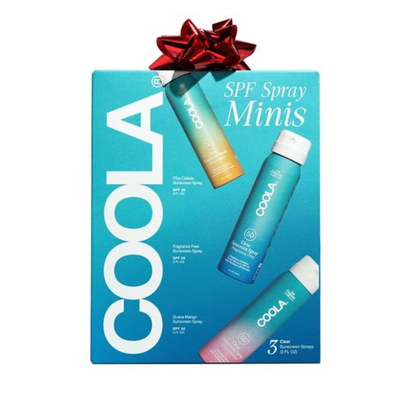 COOLA Organic Sunscreen SPF 50 & 30 Sunblock Spray Kit, Dermatologist Tested Skin Care for Daily Protection, Vegan and Gluten Free,Travel Size, 2 Fl Oz, 3 Pack