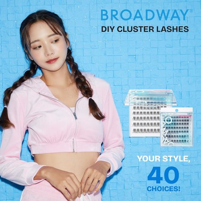 Broadway Lash Clusters, 9-16mm 70 pcs Assorted Volume False Eyelashes, Customizable DIY Individual Lash Extensions for Beginners, Lightweight & Comfortable Wide Band, Great for Everyday Glam