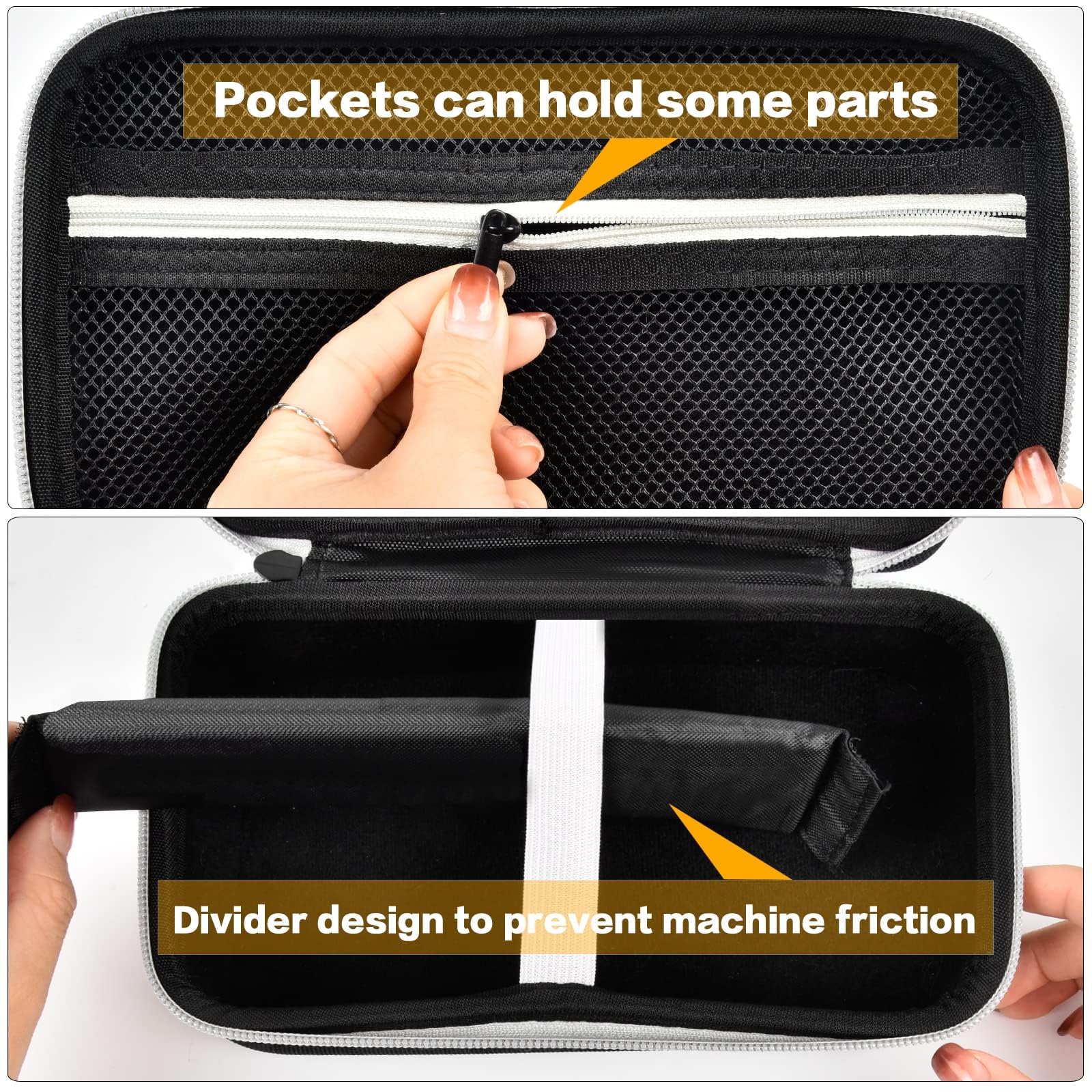Grapsa Case Compatible with Novah for Ufree for KIKIDO for GLAKER for FADEKING for GSKY for Romanda Professional Hair Clippers, Beard Trimmer Grooming Storage Holder for Hair Trimmers Set (Box Only)