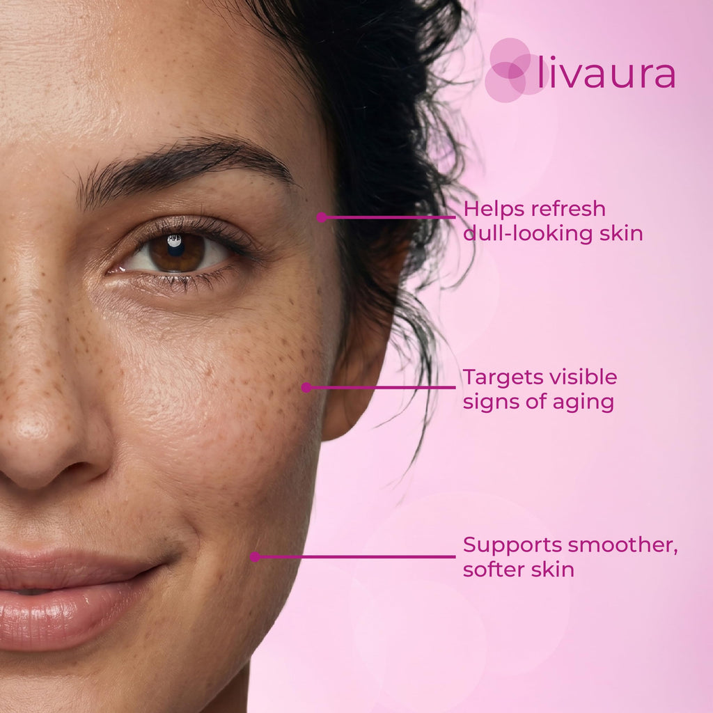 LIVAURA Retinol Skin Care Set for Women - Anti-Aging Cleanser & Serum Kit