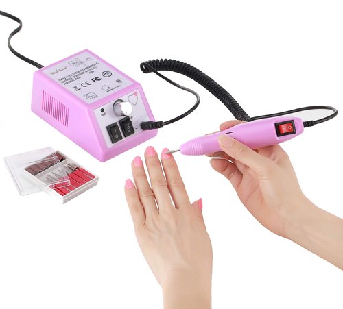 Miss Sweet Electric Nail File for Regular Polish Acrylic Nails RPM20000 (Pink)