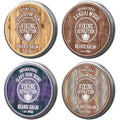 Viking Revolution Beard Balm Variety Pack - Styles, Strengthens & Softens | 1oz Each - Sandalwood, Pine & Cedar, Bay Rum, Clary Sage