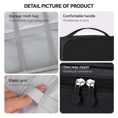 Barber Tools Bag Barber Case Hair Tools Travel Bag Clipper Guard Holder for Clippers and Supplies Hair Cutting Scissors Storage Bag Portable Clipper Storage Holder Organizer for Hair Cutting (Black)