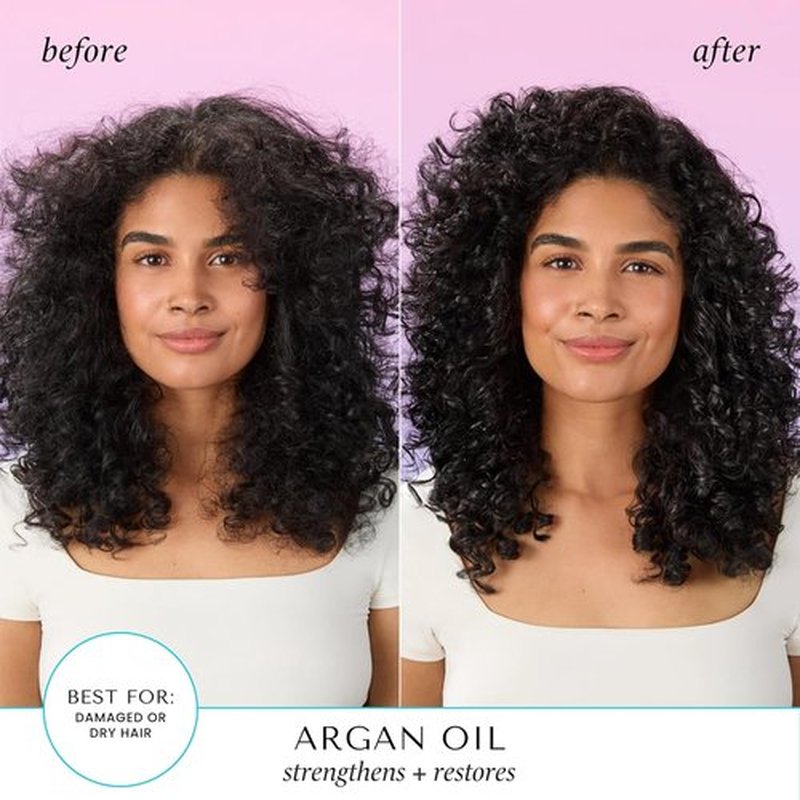 HASK Argan Oil Shampoo & Conditioner Set - Color Safe, Sulfate-Free, Paraben-Free | 12oz Each