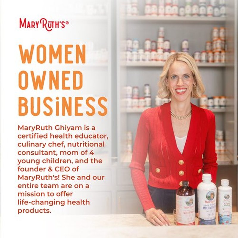 MaryRuth's Liquid Multivitamin + Hair Growth Travel Pack | 8 ct | Biotin 10000mcg | Lustriva Hair Growth Supplement | Clinically Tested in Women for Thicker Hair & Facial Wrinkle | Ages 18+ | 1 Fl Oz