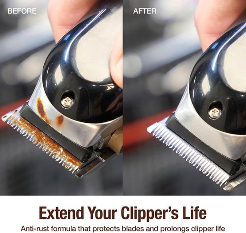 BARBICIDE Clipper Disinfectant Spray - 5-in-1 Cleaner, Lubricant & Rust Preventer | 15oz Professional Spray for Barbers, Stylists & Pet Groomers
