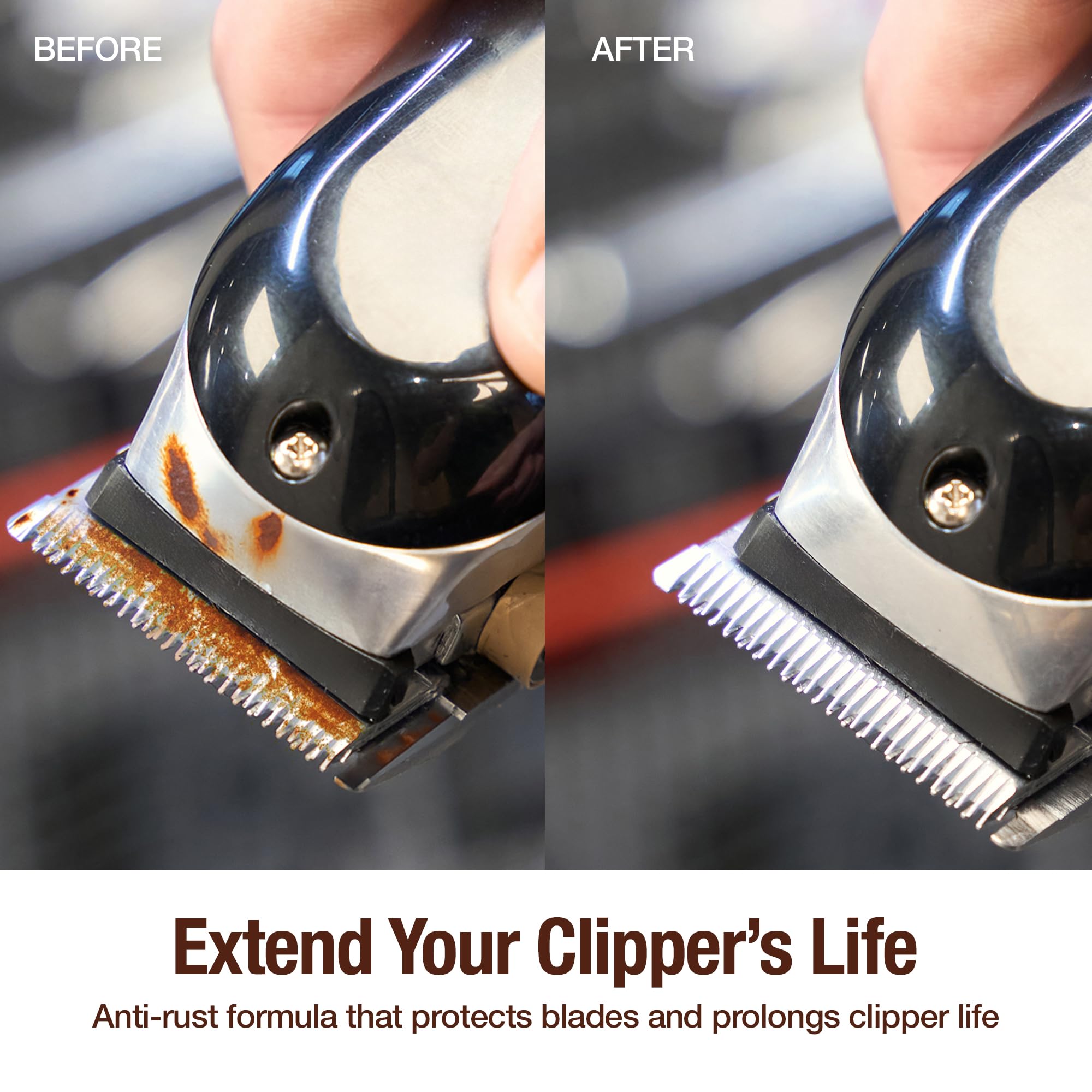CLIPPERCIDE 5-in-1 Clipper Disinfectant Spray 15oz, 1 Pack | Cleans, Lubricates, Cools, Prevents Rust & Disinfects | Professional Clipper Spray for Barbers, Stylists & Pet Groomers | Made by BARBICIDE