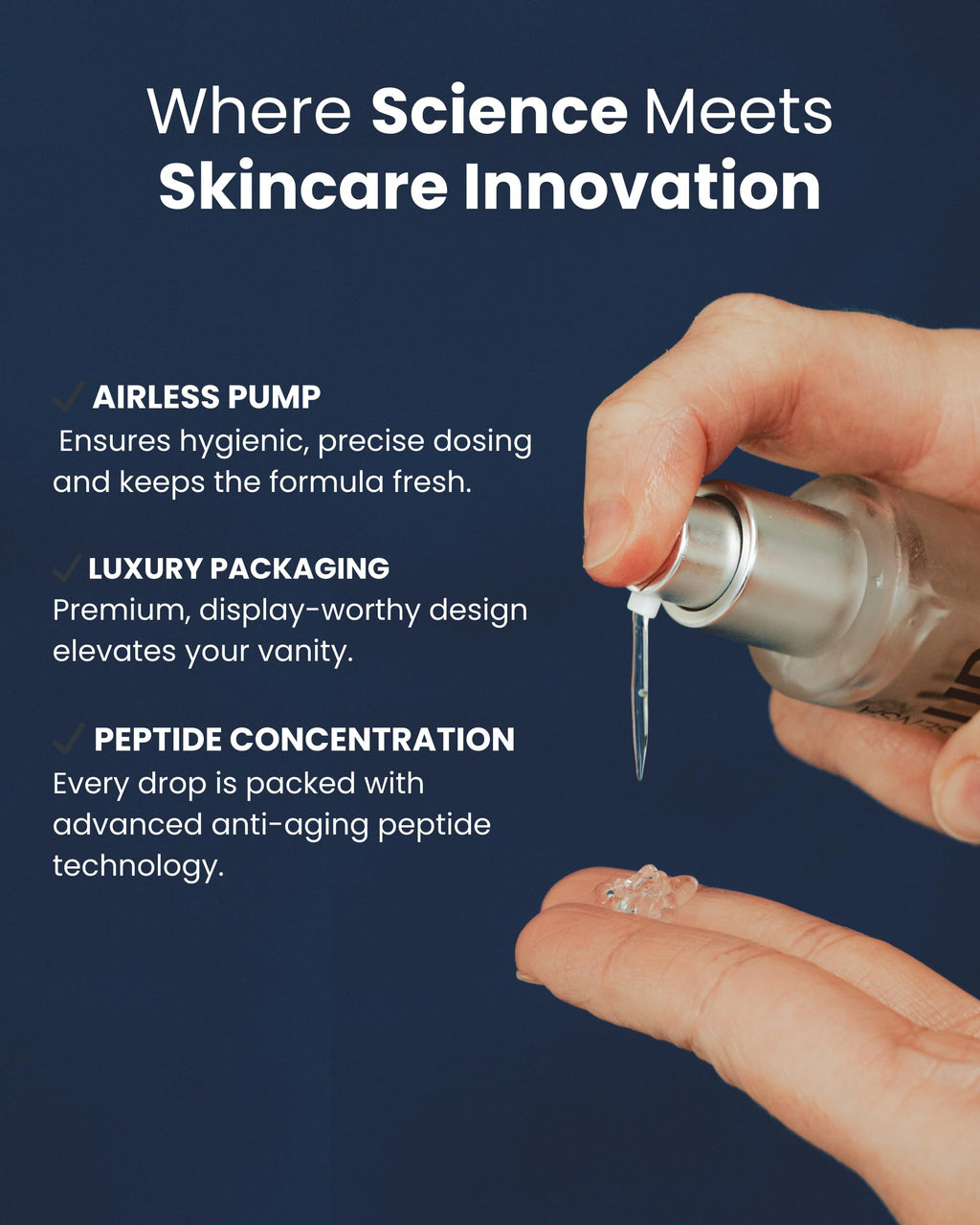 DS Dermasensa UP Ultra Peptide Serum – Advanced Peptide Formula for Wrinkles & Fine Lines, 30ml / 1 fl.oz