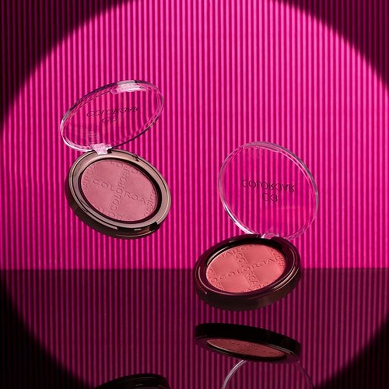 Colorbar Cheekillusion Blush - Lightweight Silky Powder Blush - Long-Lasting Buildable Color - 016 Sweet Scarlet - 0.14 oz