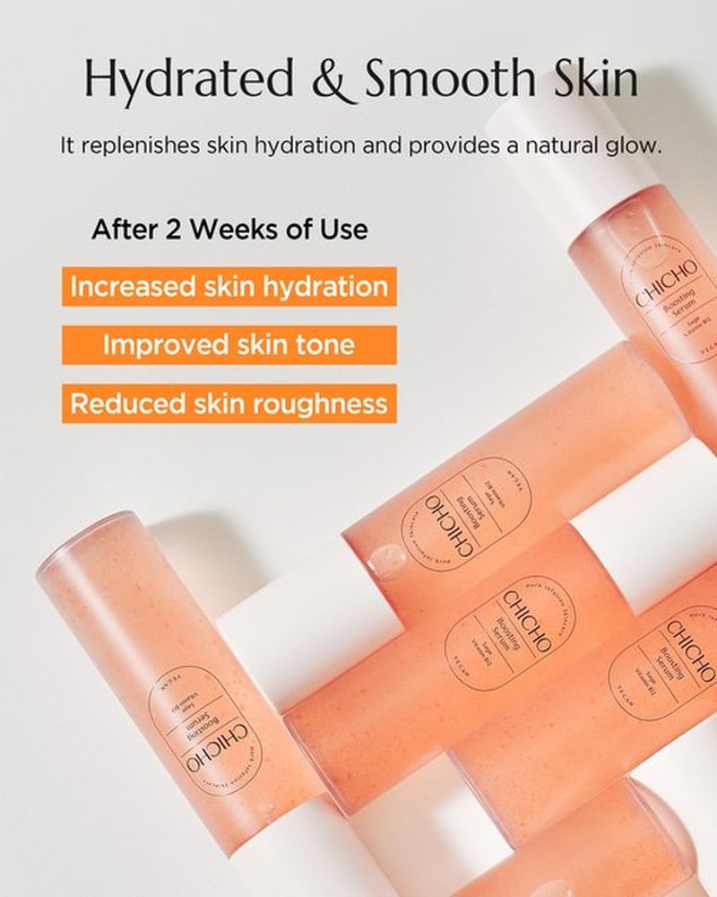 CHICHO Boosting Serum - Korean Face Spray Essnece with 88% Sage Leaf Water Vitamin B12 Niacinamide - Glow Skin Hydrating Sensitive Skin Vegan Clean Formula, 3.38 fl.oz.