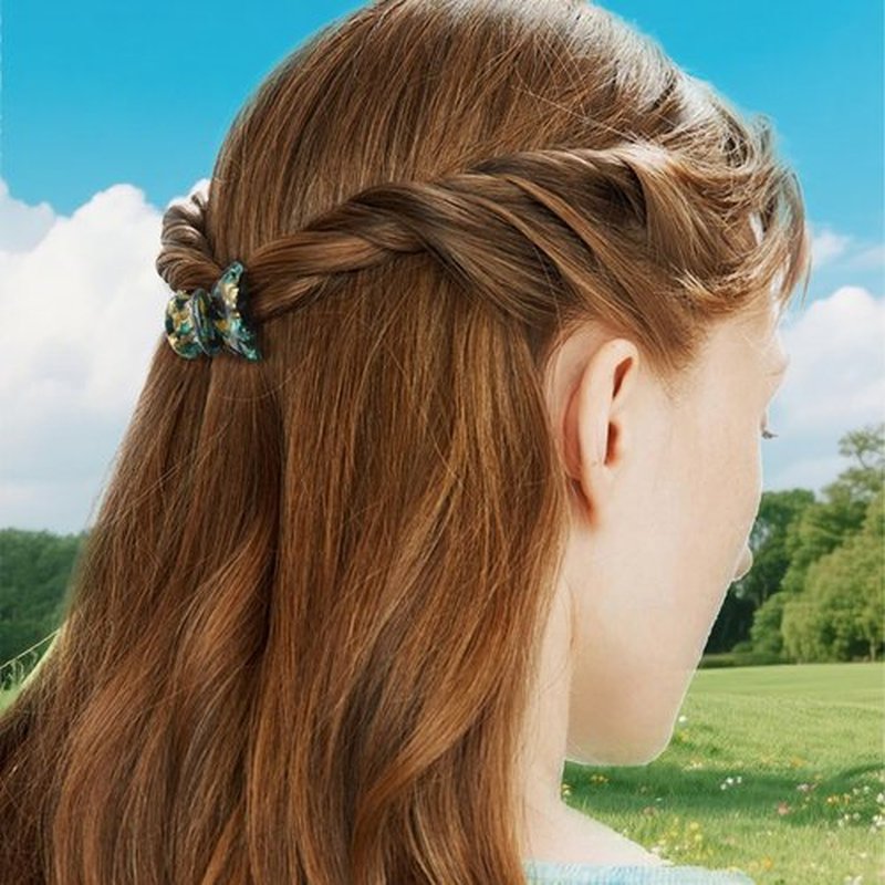 Bgffuy 10 Pack Small Hair Claw Clips for Women Girls - 1.18 Inch Mini Tortoise Shell Acrylic Claw Clips French Barrettes Non-Slip Strong Hold for Thin/Thick Hair