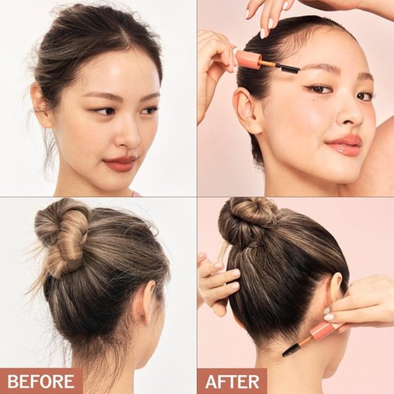 **Hard Fix Hair Mascara - Strong Hold Taming Wand for Precision Styling | Non-Greasy All-Day Fix**