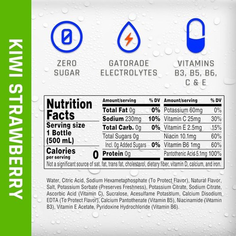 Propel Kiwi Strawberry Sports Drink - Zero Calorie Electrolytes & Vitamins C&E | 16.9 Fl Oz (12 Pack)