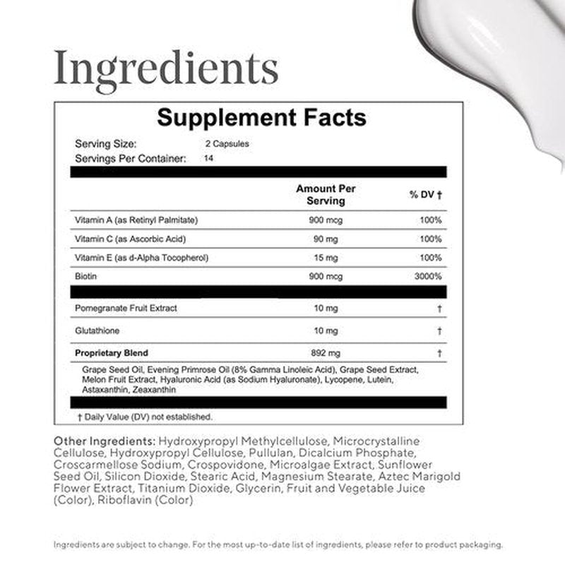 Murad Bright & Even Supplement - Radiant Skin with Pomegranate Extract & Glutathione | 28 Capsules