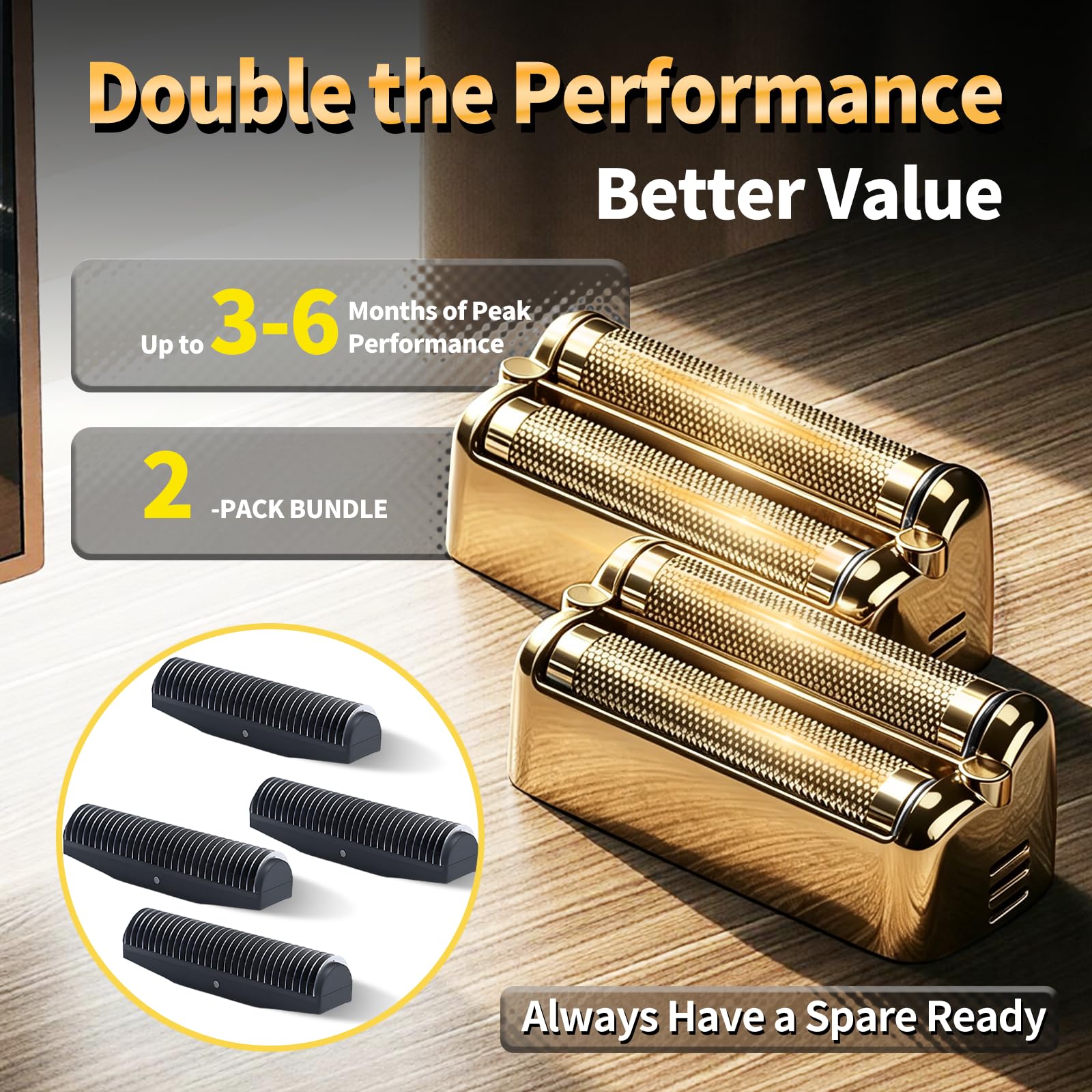 Double Replacement Foil for BaBylissPRO FXONE BlackFX Foil Stick Shaver
