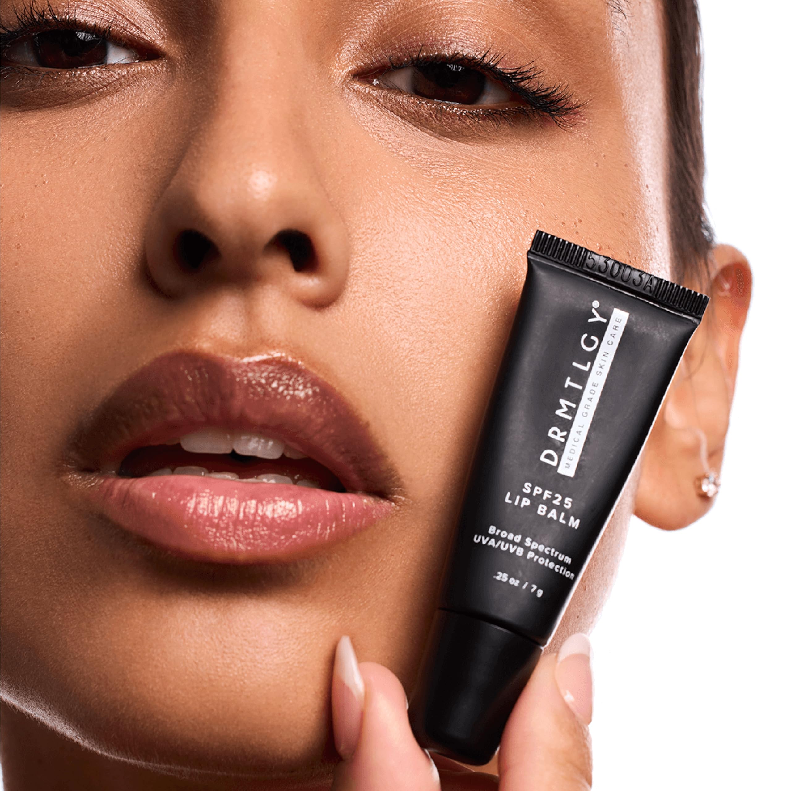 DRMTLGY SPF 25 Lip Balm – Hydrating & Nourishing Lip Protection with Avocado, Shea Butter & Cocoa Butter – Broad Spectrum UVA UVB Shield – Non-Sticky, Smooth Finish – .25 oz