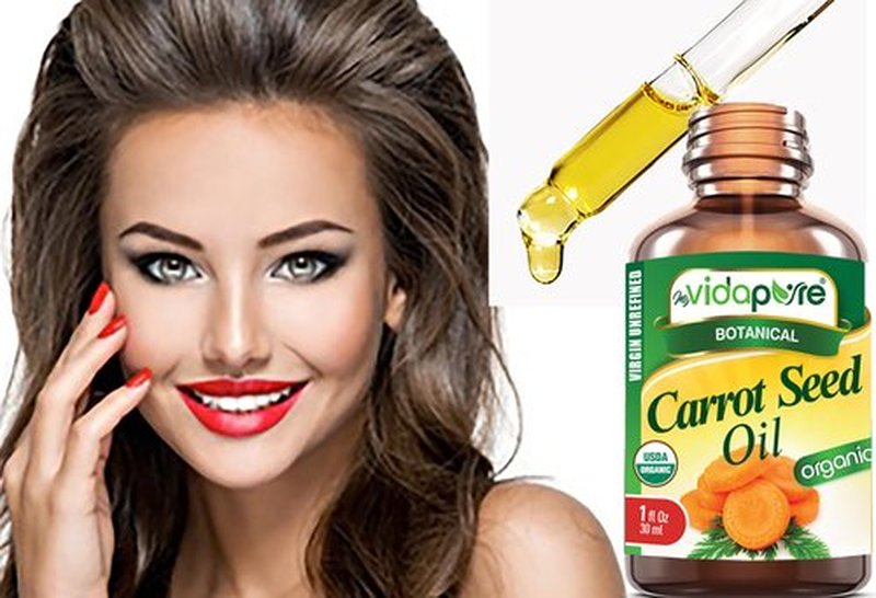 MYVIDAPURE Organic CARROT SEED OIL Certified Organic WILD GROWTH Daucus Carota RAW 100% Pure VIRGIN UNREFINED Undiluted for Skin, Face, Hair, Lip and Nail Care (1 Fl Oz)