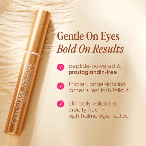 Grande Cosmetics GrandeLASH - Prostaglandin-Free Gentle Lash Serum for Fuller, Longer-Looking Eyelashes | Nourishing Botanicals, Cruelty-Free
