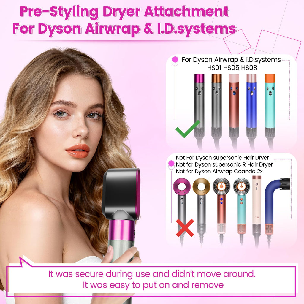 YTCHYYSK Pre-Styling Dryer Attachment Nozzle Replacement for Dyson Airwrap HS01 HS05 HS08 Accessories Part 969759-01