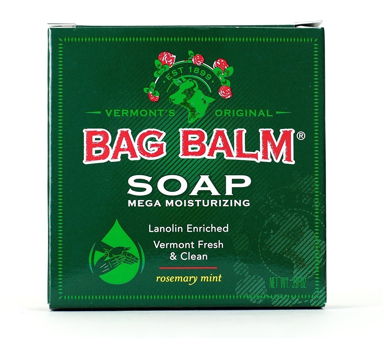 Bag Balm Mega Moisturizing Soap Rosemary Mint Scent - 3.9oz, 5 Pack