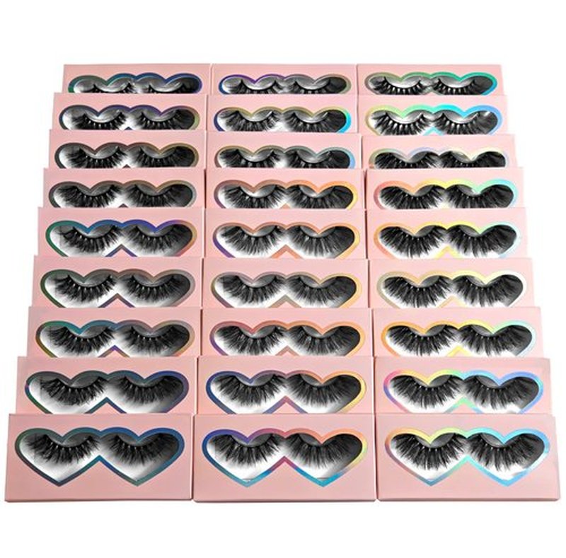BTLLSSH 3D5D False Eyelashes 15-18mm Includes 3 Styles 27 Pair PACK Mix Cross Fluffy Natural Look Luxury Volume Faux Mink Lashes Reusable Strip Lashes, Mulitpack