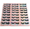 BTLLSSH 3D5D False Eyelashes 15-18mm Includes 3 Styles 27 Pair PACK Mix Cross Fluffy Natural Look Luxury Volume Faux Mink Lashes Reusable Strip Lashes, Mulitpack