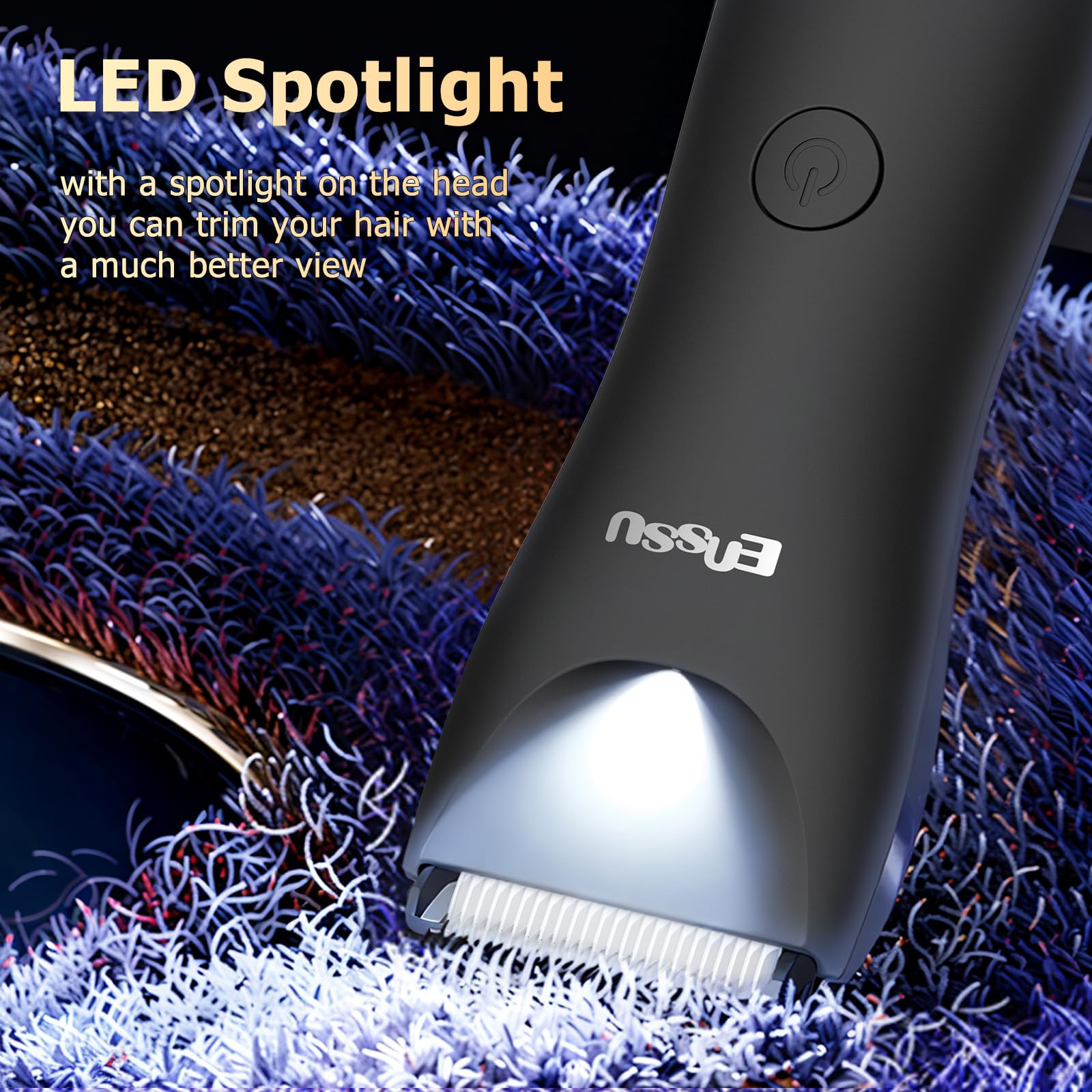 Body Hair Trimmer for Men Manscape with Light,Ball Trimmer Men LED Display