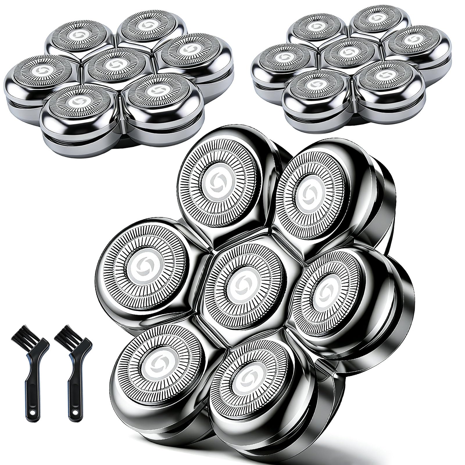 3-Pack 7D Shaver Heads Compatible with Freebird Shavers