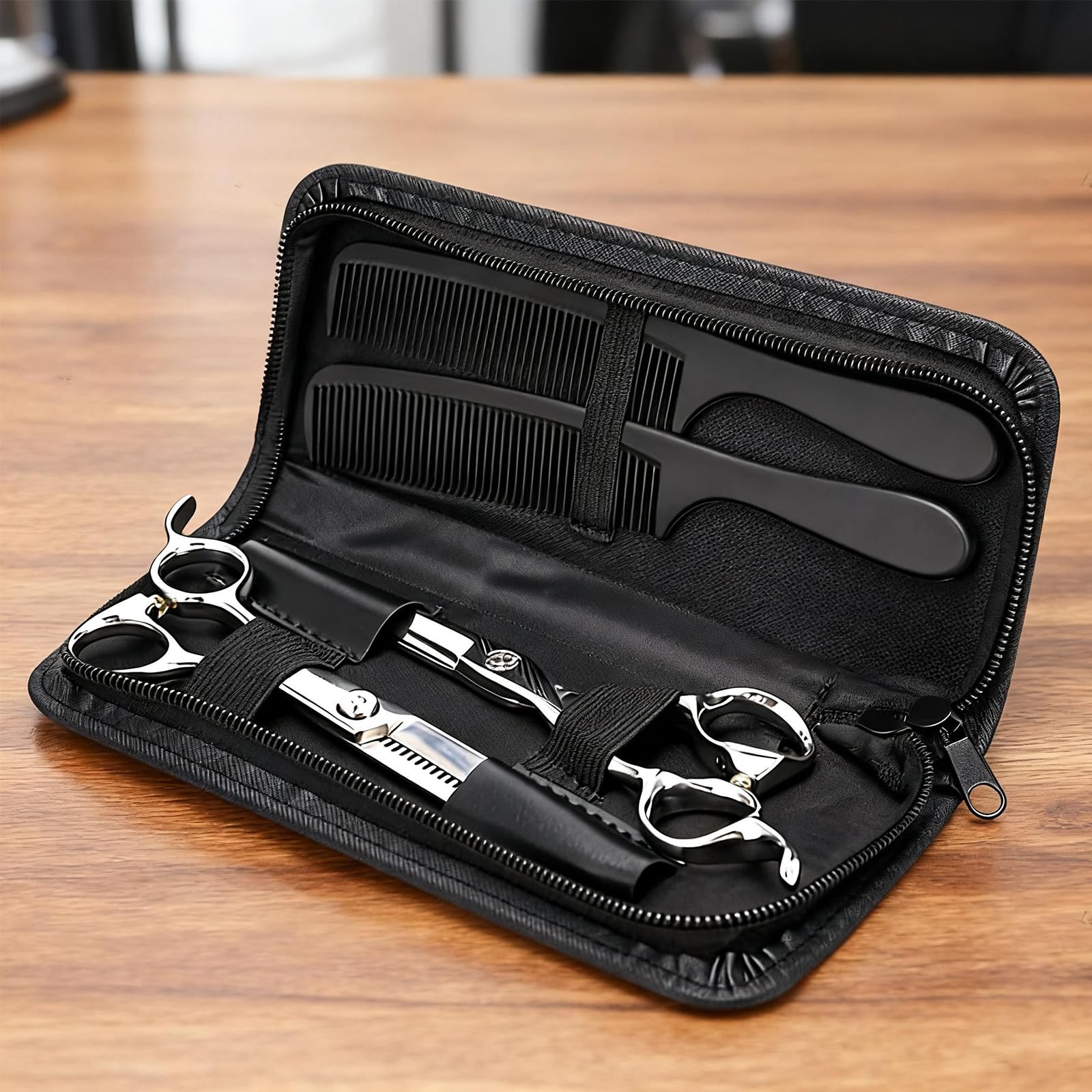 1 Piece Shear Case Hair Shear Scissors Bag Holder Scissor Cases for Hairstylists Professional Shears Holder for Foldable Comb and Scissors Hairdresse