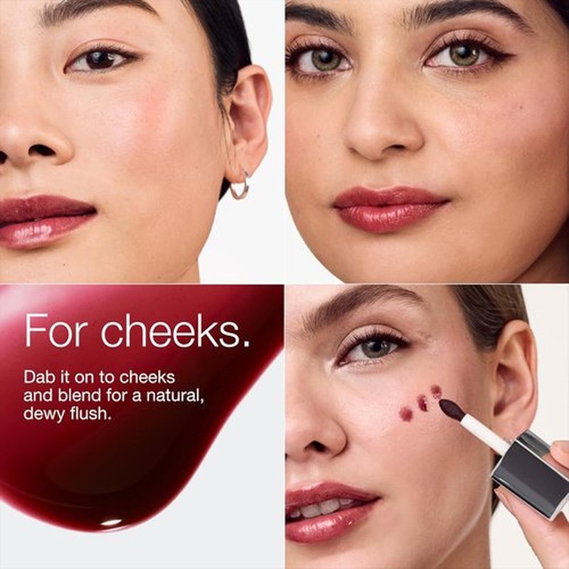 Clinique Pop Lip + Cheek Oil - Iconic Shades Black Honey, Pink, Nude Honey | Conditions Lips & Adds Natural Flush