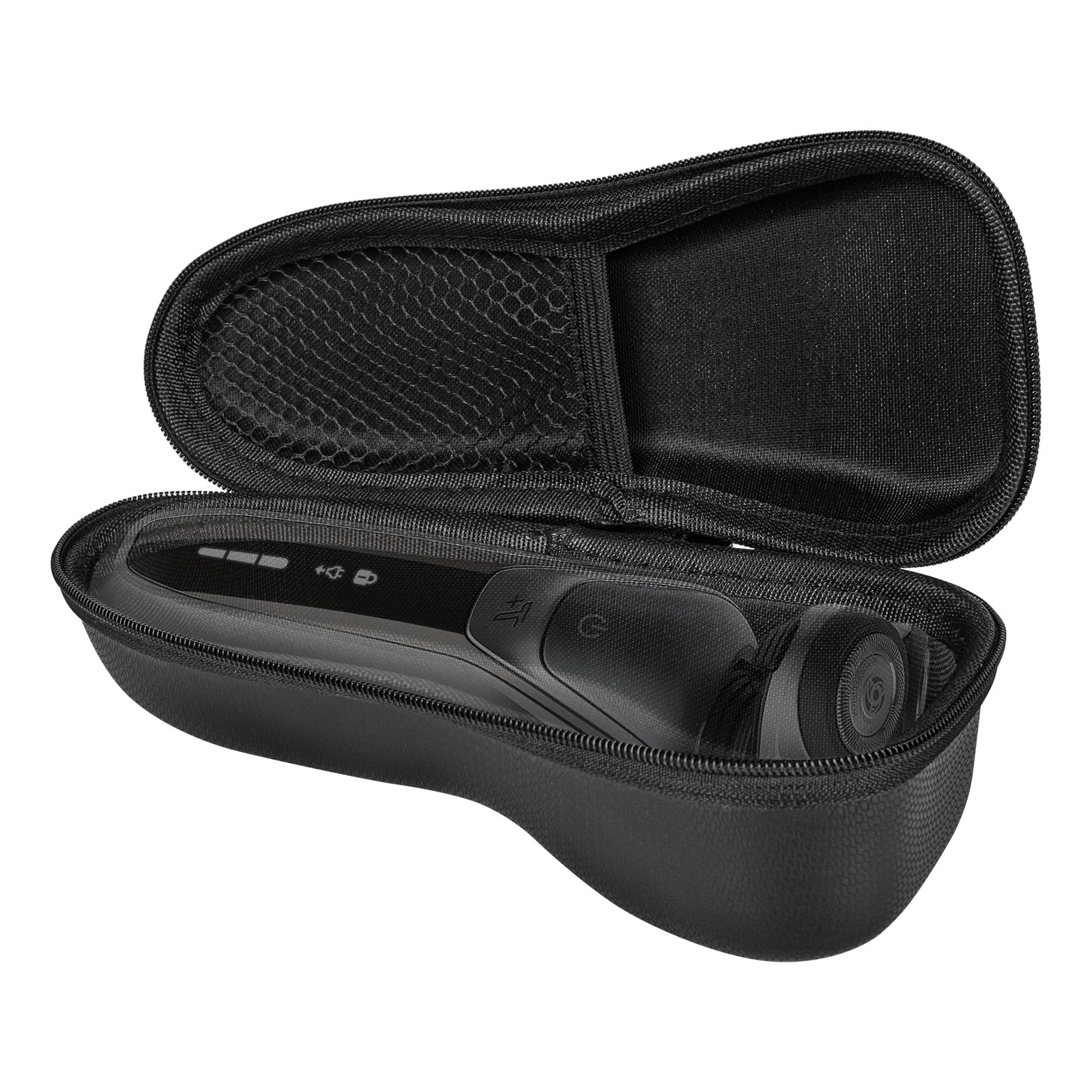 Linkidea Shaver Travel Case Compatible with Philips Norelco 5000 7000 & Braun Series 3, Portable Hard Shell Organizer with Mesh Pocket, Electric Shaver Carrying Case for Travel Business