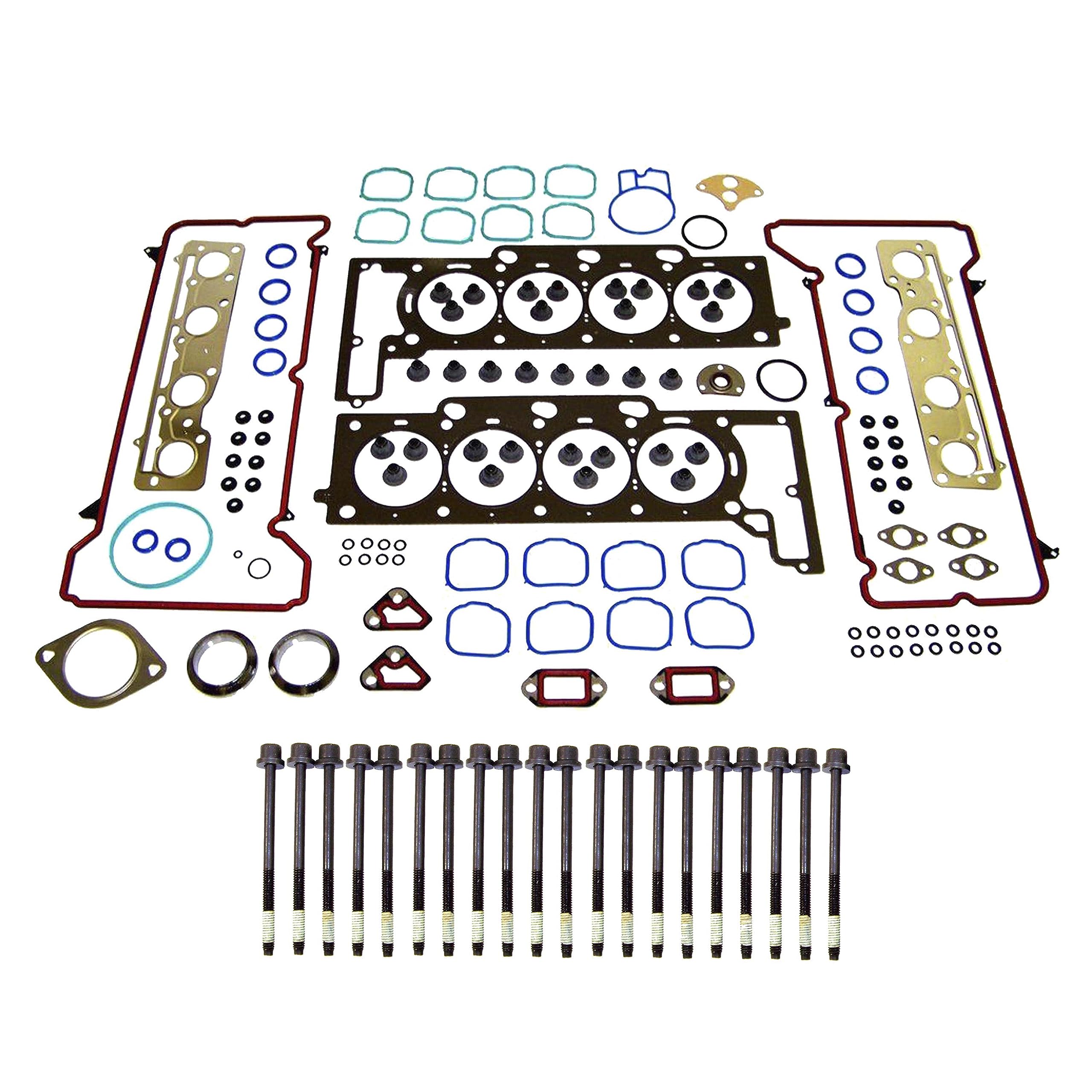 DNJ HGB31641 Engine Cylinder Head Gasket Set with Head Bolt Kit, Complete Repair Set for 2004-2011 Buick, Cadillac, Pontiac Bonneville, DeVille, DTS 4.6L V8 32V DOHC 281cid