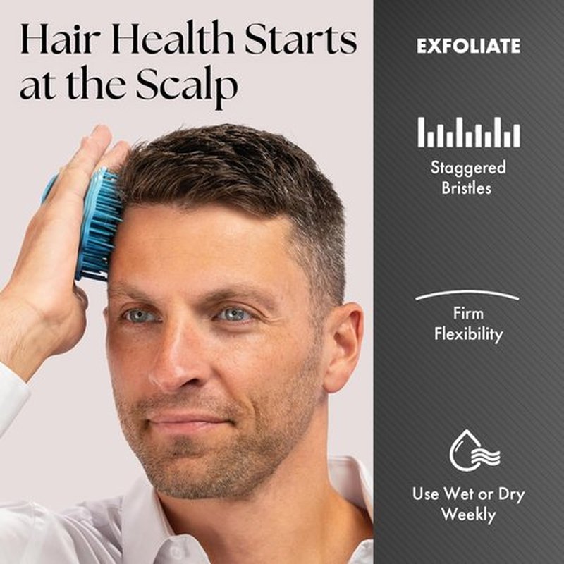 Olivia Garden Scalp Diva Brush | Exfoliating Scalp Care Tool for Healthy Hair - Snag-Free Design