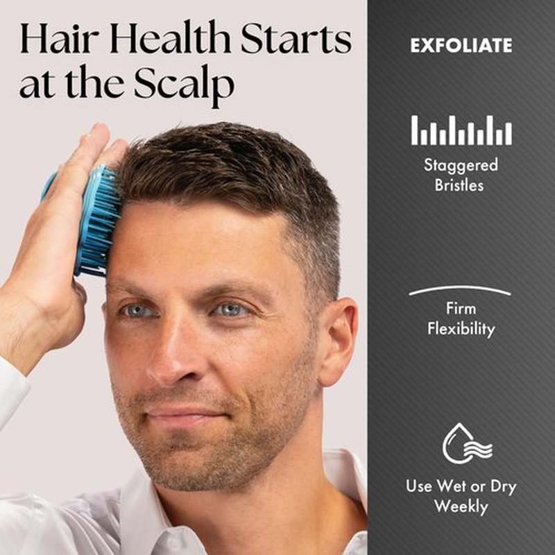 Olivia Garden Scalp Diva Scalp Care Brush - Healthy hair starts with a healthy scalp - Helps with Exfoliating, Cleansing and Massaging - Professional Hair Care Tool for All Lengths - Snag-Free Design
