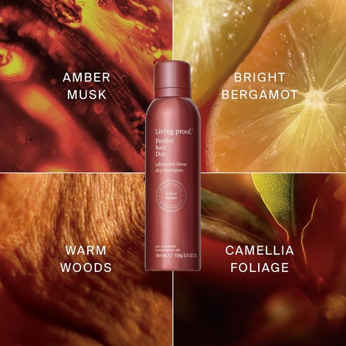 Living Proof Perfect Hair Day Dry Shampoo - Advanced Clean Formula, Limited Edition Velvet Amber, 5.5 oz