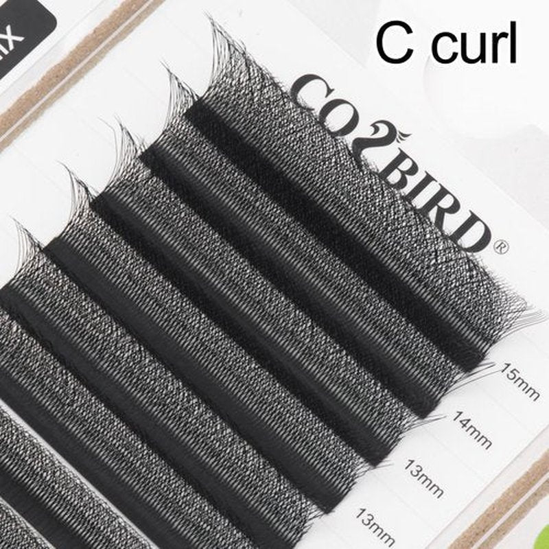 COZBIRD 5d W Lash Extensions W shape Eyelashes Premade Fans Volume Faux Mink Matte Black Fluffy yy Lash 12 Rows (0.07mm D Curl 13mm)