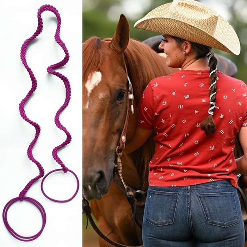 3 Packs 25" Sport Hair Ties for Women No Hooks, Girls' Elastic Spiral Ponytail Holders for Shorter Long Thick Curly Hair Braided Pony Tail Wraps Tie for Swimming Beach Motorcycle Riding