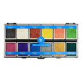Narrative Cosmetics Metallic 12-Color Palette - Luxurious Water-Activated Makeup for Face & Body - Shimmering Shades for SFX, Cosplay, Theater, Film & TV Makeup Artists
