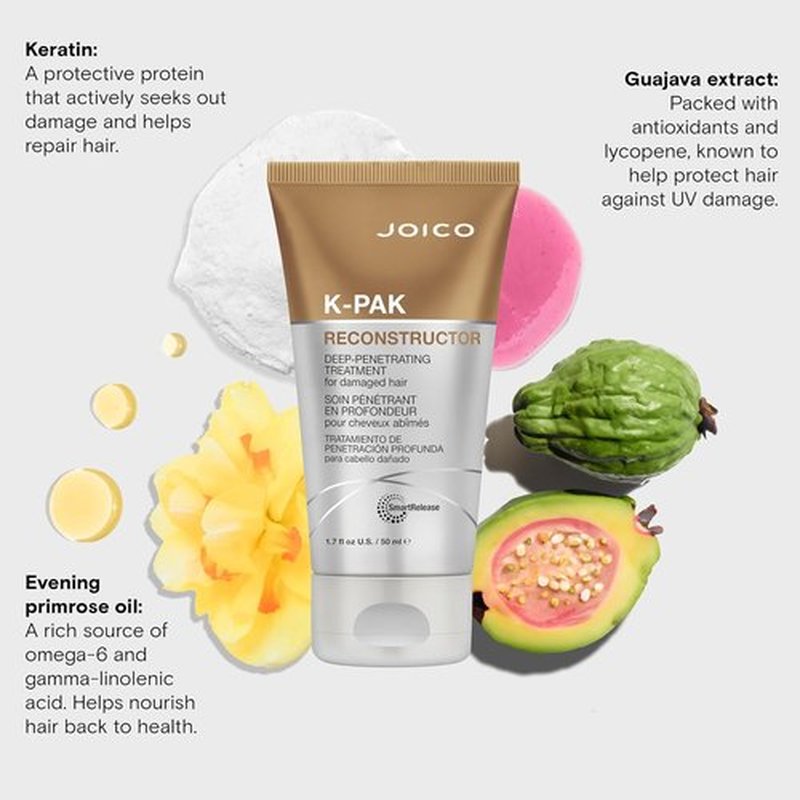 Joico K-PAK Reconstructor Treatment - Deep-Penetrating Repair for Severely Damaged Hair | Strengthen & Fortify Strands with Keratin & Arginine