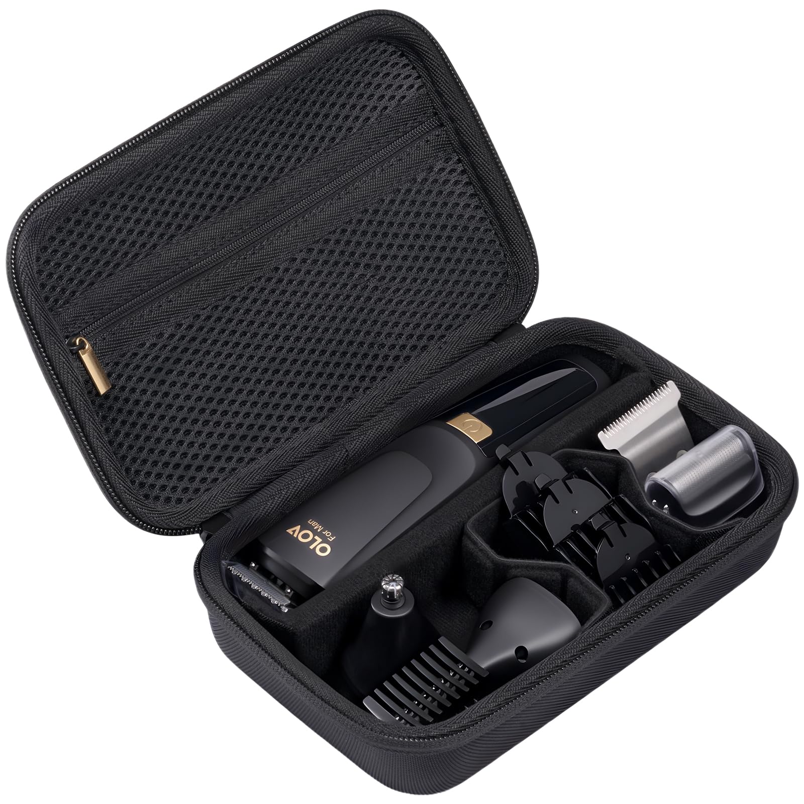 ProCase Hard EVA Travel Case for Electric Hair Clipper Trimmer, Black