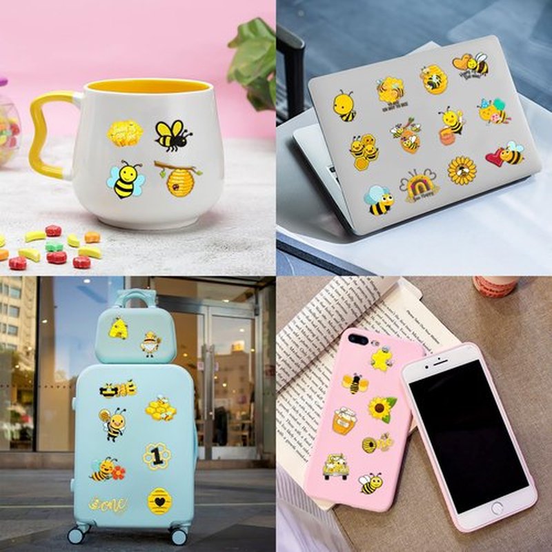 96PCS Happy Bee Day One Temporary Tattoos Honey Bees First Theme Birthday Party Decorations Favors Supplies Decor Cute Bumble Tattoo Stickers Gifts for Boys Girls Kids School Prizes Carnival Christmas
