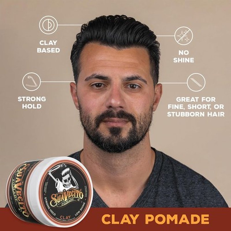 Suavecito Pomade Essentials Bundle - Hair Styling Pomade, Aluminum-Free Deodorant & Moisturizing Soap